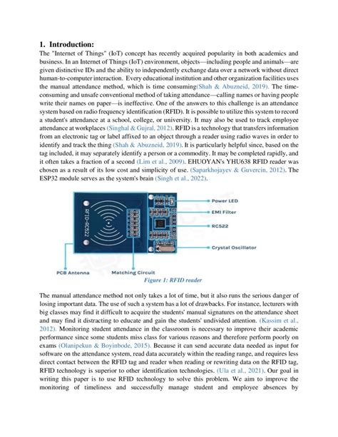 literature review on rfid based attendance system|rfid attendance tracking system.